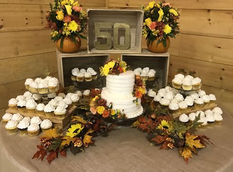 Rustic Theme Cake, Rustic Decorations, Rustic Theme, Theme Cake, Anniversary Cake, 50th Anniversary, Themed Cakes, Rustic Decor, Table Settings