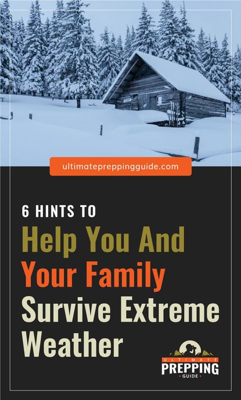 Winter survival can be very challenging, especially if you chose to bug out and live off the grid with your family. Here are 6 survival hacks to help you get through even the harshest winter climate.| Discover more about survival prepping at ultimatepreppingguide.com #SHTF #emergencypreparedness #preppingtips #survivalskills Winter Prepping, Prepper Ideas Diy, Arctic Blast, Survival Hacks, Cold Side, Winter Survival, Outdoor Shelters, Survival Quotes, Survival Life Hacks