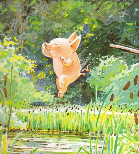 Piggies! Holly Hobbie, Trees, Water