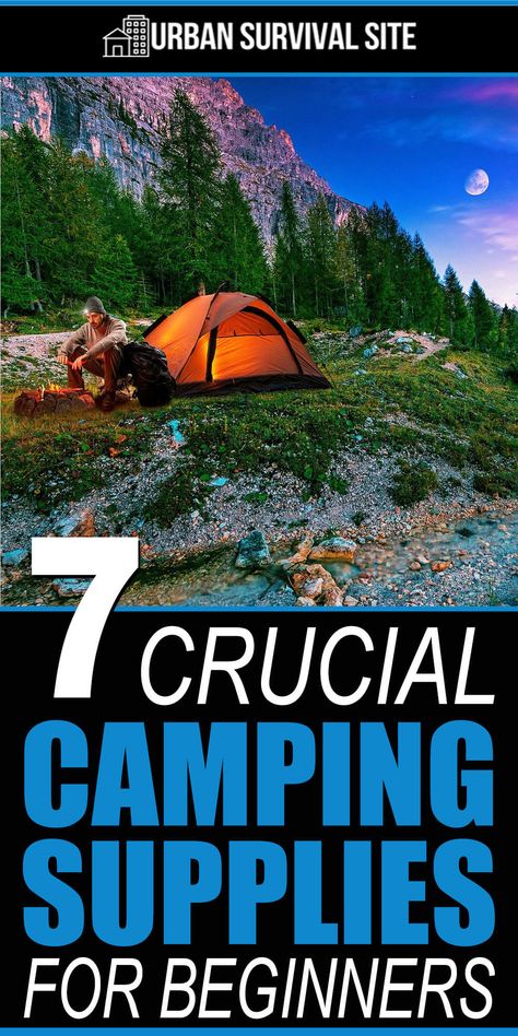 If you’re new to camping, here are some basic camping supplies you'll need to take with you. Most of these are pretty average for any trip. #urbansurvivalsite #campinggear #campingsupplies #campingtips #campinghacks Tent Camping Hacks, Camping For Beginners, Solo Camping, Urban Survival, Camping Items, Camping Checklist, Camping Supplies, Camping Essentials, Camping World