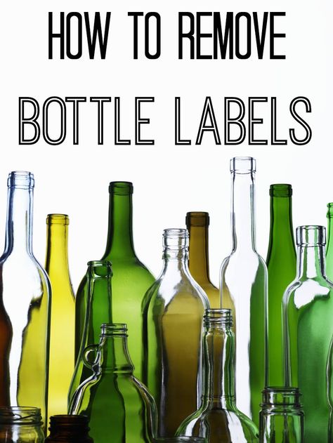 If you've ever struggled to remove a bottle label, this is for you. Beer Crafts, Beer Bottle Crafts, Wine Craft, Wine Bottle Art, Bottle Wall, Cottage Life, Bottle Corks, Bottle Cover, Wine Bottle Crafts