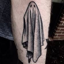 Sheet Ghost Tattoo, Bedsheet Ghost, Again Tattoo, Black Claws, Witch Ghost, Ghost Tattoo, Sheet Ghost, Blackwork Tattoo, Armband Tattoo