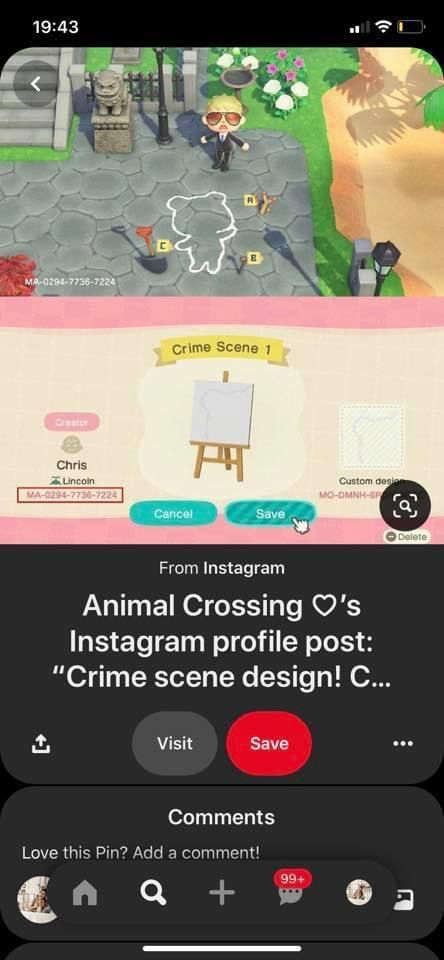 Acnh Gravity Falls, Gravity Falls Animal Crossing, Chalk Outline, Acnh Design, Animal Crossing Qr, Fall Design, Qr Codes, Gravity Falls, Animal Crossing