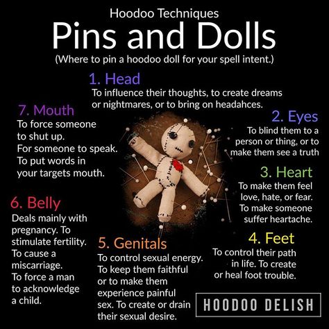 Ms Avi on Instagram: “~*~ HOODOO TECHNIQUES: PINS AND DOLLS ~*~ When working a doll, pins are one of the most straightforward and powerful tools that can be…” Voodoo Doll Aesthetic, Wicca Practice, Ms Avi, Poppet Magick, Voodoo Doll Spells, Dark Magic Spells, Hoodoo Conjure Rootwork, Witchy Quotes, Hoodoo Magic