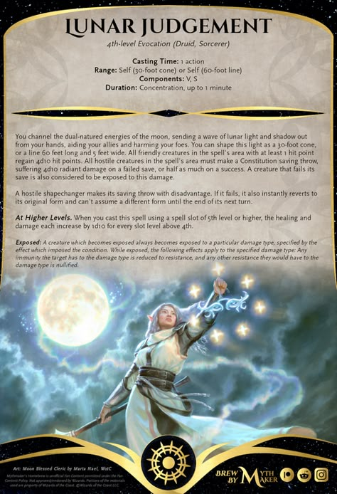 Druid Homebrew Spells, Dnd Spells Homebrew, Spells Dnd, 5e Spells, Homebrew Spells, Spell Ideas, Dnd Spells, Dnd Druid, Dnd Stories