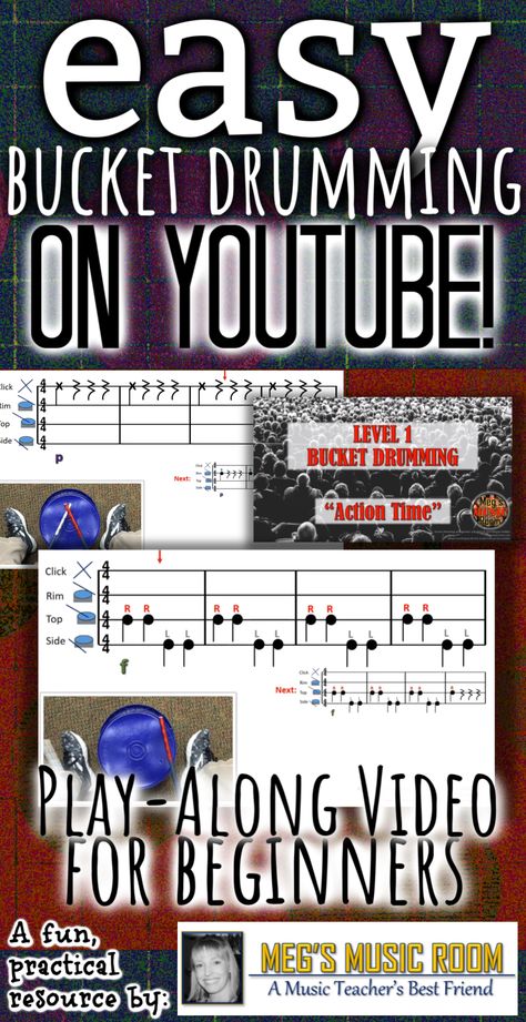 This free youtube video gets students playing immediately with echo drumming! Just follow the arrows and play along with me! #iteachmusic #bucketdrumming #elementarymusicteacher #drumminglesson #drums #elmused #musicteacher #iteachmusic #musiceducation #musicclassroom #elmused #musicteacherlife #elementarymusicteacher #musicteachersofinstagram #instamusiced #musiced #elementarymusic Recorder Lessons, Bucket Drumming, Smart Board Lessons, Middle School Music, Elementary Music Education, Elementary Music Teacher, Elementary Music Classroom, No Copyright Music, Drum Lessons