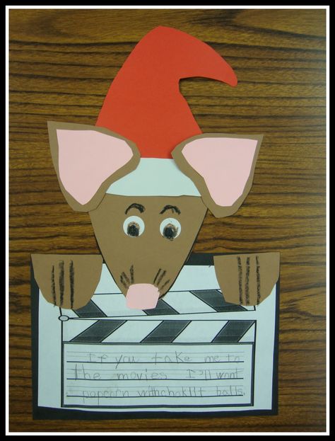 Mouse Craft Preschool, Christmas School Crafts, Mouse Craft, Kindergarten Writing Activities, First Grade Parade, Movie Crafts, December Activities, Children's Church Crafts, Mouse Crafts