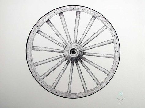 Big Horn Medicine Wheel Wheel Of Life Tattoo, Wagon Wheel Tattoo, Wheel Tattoo Design, Jacks Tattoo, Wheel Sketch, Ancient Wheel, Wheel Drawing, Lil Tattoos, Chariot Tarot