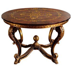 InfinityFurnitureImport Regency Console Table | Wayfair Round Foyer, Round Foyer Table, Victorian Style Furniture, Art Deco Style Interior, Victorian Table, Foyer Table, Victorian Furniture, Table Cafe, Coffee Tables For Sale