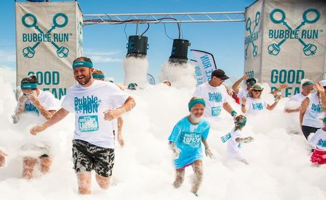 From pastry eating to zombie chasing and crawling through mud, here are some weird 5K runs you should probably try if you're under the misapprehension that running is boring. #top5 #topfive #running #workout #workoutmotivation Bubble Run, Run Outfit, Run 5k, Race Bibs, Franklin County, Running 5k, Summer Road Trip, Fun Run, Running Back