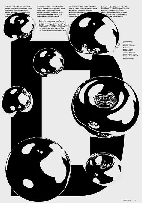 An innovative approach to typography and ace use of monochrome from Prague's Parallel Practice 3d Graphic Design, Inspiration Typographie, Mises En Page Design Graphique, 타이포그래피 포스터 디자인, Typographic Poster, Illustrations And Posters, Design Graphique, Typography Poster, Graphic Design Typography