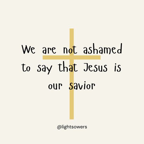 Are we ashamed to say that Jesus is our savior? Nope! 🙂‍↔️ He’s the reason we stepped out in faith and launched our shop. 🙌 We have a collection for that too! Click on link in bio and start shopping the “I Am Not Ashamed” collection and more today! 🤗😘🙏 #lightsowers #faithbasedbusiness #faithbasedapparel #christianapparel #christianonlineshop #newchristianbrand #christianbrand #iamnotashamed #checkoutourshop I Am Not Ashamed, Bible Doodling, Our Savior, Christian Clothing, Faith Based, Social Media Posts, Jesus Is, Social Media Post, Link In Bio