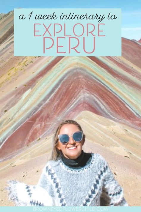 Peru is a beautiful country filled with historical cities, beautiful natural wonders and great adventure. Here is the perfect 1 week Peru itinerary including Cusco, Machu Picchu, and Lima. | 1 week in Peru | one week in peru | one week peru itinerary | peru itinerary one week | peru travel itinerary | peru trip itinerary Peru Itinerary, Peru Trip, Peru Travel Guide, Peru Travel, Trip Itinerary, South America Travel, Beautiful Country, Machu Picchu, Travel Advice