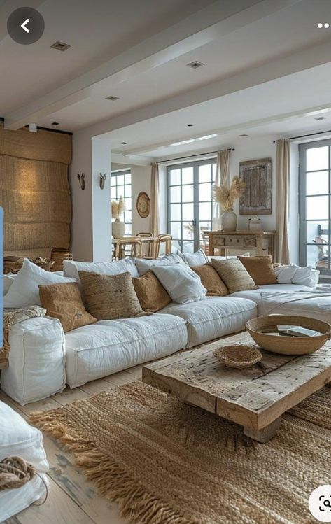 Modern Coastal Decor, Boho Chique, Inspire Me Home Decor, Coastal Living Room, Modern Coastal, Boho Living, Boho Living Room, Cozy Living Rooms, Living Room Inspiration