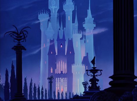 Disney "Cinderella" 1950 castle Disney Viejo, Mary Blair Art, Joey Chou, Mary Blair, Disney Kingdom, Bg Design, Images Disney, Disney Background, Disney Concept Art