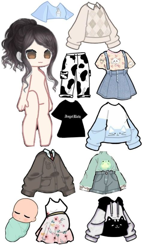 Paper Doll Printable Templates, Chibi Body, Doll Drawing, Make Your Own Character, Paper Dolls Clothing, Cute Easy Doodles, Paper Dolls Diy, Paper Doll Dress, Cute Sketches