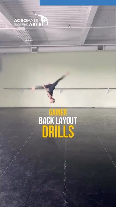 💥Drills & Skills: Gainer Back Layout For every AcroDance skill there are drills and exercises that not only reinforce the progressions or elements required for the skill, but the strength, flexibility, and coordination to PERFORM the skill. For the Gainer Back Layout drills include ⬇️ 🔹Drill to Candle 🔹Continuous Round Offs 🔹Drill with Incline Mat 👏 Find out more on the AcroDance Resource Centre! #linkinbio > Digital Syllabus . . #acrobaticarts #acro #arcoarts #acroartsskillsanddrills #acr Layout Drills, Drills, Gymnastics, Layout