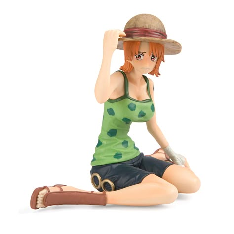 Dramatic Fashion, One Piece Figure, One Piece Nami, One Piece Ship, Nami One Piece, Stylish Sandals, Green Polka Dot, Anime Dolls, Popular Anime