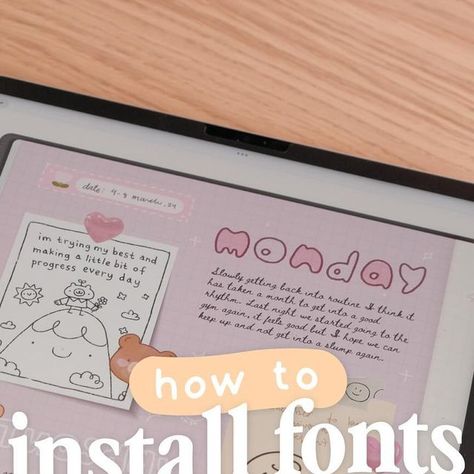 Erika —Digital Planner Creator on Instagram: "I still get asked how to install apps on your iPad a lot, so I thought I would share this little tutorial, and perhaps you didn’t know I made this free font a while ago with multi-language support 🥰 (for personal use only)

♡  Where can I find this free font? On my website, go to my link in bio and go to the freebie page

♡  Which app to use to install fonts? I use iFont, it’s easy to use and never had problems with it

♡  Where can I use custom fonts? You can use them in note-taking apps like Goodnotes, Collanote, Kilonotes.. or in other apps that have custom font features like procreate or adobe apps! 

Don’t forget to save this post for later 😉

🏷️
#fonts #freefonts #handwriting #ipad #digitalnotes #journaling #journal #digitalbujo #bulle Handwriting Ipad, Apps Like Goodnotes, Adobe Apps, Multi Language, Samsung Tablet, Font A, Handwriting Fonts, Custom Fonts, Im Trying