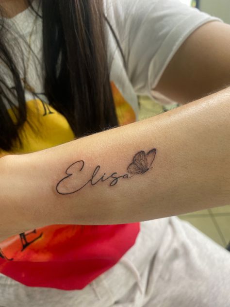 Ella Tattoo Name, Elijah Tattoo Name, Elisa Name, Tatto Name, Mens Bracelet Fashion, Cute Names, Bracelet Fashion, Name Tattoo, Name Tattoos