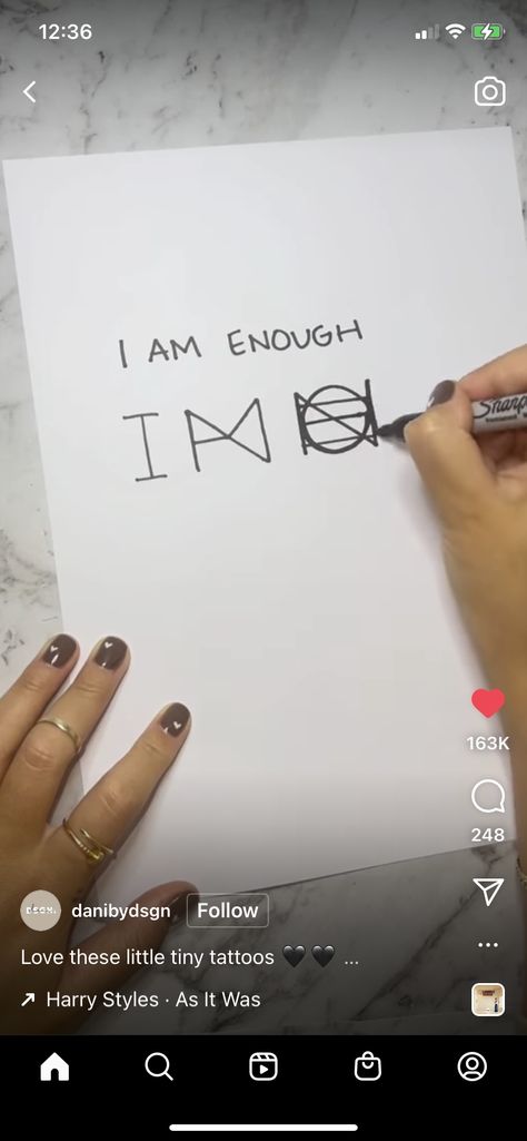 I Am Enough Tattoo, Enough Tattoo, Band Tattoos, Forearm Band Tattoos, Self Love Tattoo, I Am Enough, Arm Tattoos For Women, Band Tattoo, Arm Tattoos