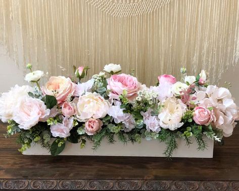 26 Blush/ Pink Floral Arrangement Floral Arrangement | Etsy Bridal Floral Crown, Large Floral Arrangements, Winchester Va, Spring Floral Arrangements, Spring Centerpiece, Bridal Shower Flowers, Fall Floral Arrangements, Centerpiece Wedding, Faux Floral Arrangement