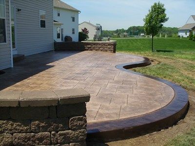 J.J.I. Concrete Construction - Pittsburgh, PA - Concrete Contractors - The Concrete Network Stamped Concrete Patio Ideas, Patio Plan, Concrete Patio Ideas, Paver Designs, Concrete Patio Designs, Patio Pavers Design, Concrete Patios, Concrete Construction, Patio Projects