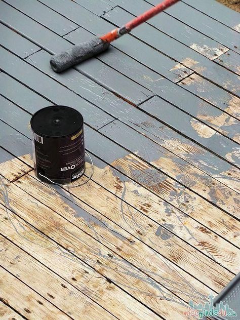 Behr Deckover, Wood Deck Designs, Design Per Patio, Deck Building Plans, Deck Restoration, Laying Decking, Deck Makeover, Porch Paint, Deck Paint