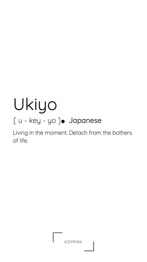 Japanese Words With Deep Meaning, Japanese Meaningful Words Tattoo, Ikigai Tattoo, Asian Quotes, Others Opinions, Not Caring, Bahasa Jepun, Unique Words Definitions, Words That Describe Feelings