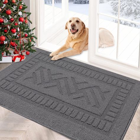 PRICES MAY VARY. 【TRAP DIRT & ABSORB WATER】Are you looking for such an indoor front door mat that can help you wipe off dirt, dust, mud, slush, catch debris, grass, sand, and absorb moisture, water, rain or snow from the soles of your shoes. Of course, this indoor rug in the entryway can do it all! This indoor home entry mat is like your guardian, will always be at the door to guard the cleanliness of your room. No pressure, keep your home cleaner and more beautiful. 【MACHINE WASHABLE FOR BUSY H Back Door Mat, Modern Doormats, Indoor Mats, Entry Mats, Water Drip, Indoor Door Mats, Front Door Mats, Non Slip Flooring, Door Rugs