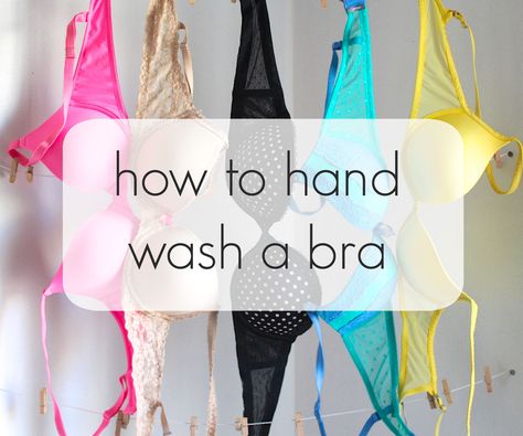 How To Wash Bras By Hand, Washing Bras, Hand Washing Clothes, How To Wash Bras, Handwashing Clothes, Bra Storage, Diy Bra, Bra Hacks, Jewelry Cleaning Solution