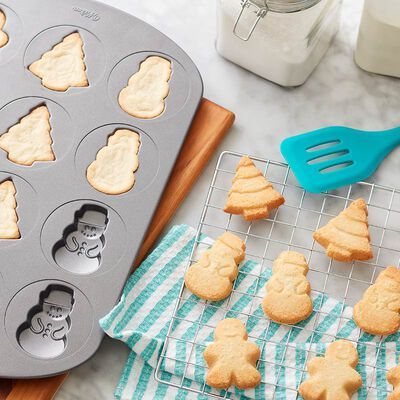 Cookie Pan Recipe, Molded Cookie Recipe, Buttery Sugar Cookies, Cookie Pan, Cookie Bowls, Pan Recipe, Orange Cookies, Mini Treats, Sugar Cookie Recipe