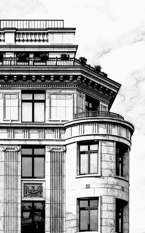 Crafting Exteriors with Imagination: Sketch Design Services Black And White Building Drawings, Interior Architecture Sketch, Dibujo Simple, Architecture Drawing Sketchbooks, Perspective Drawing Architecture, Interior Design Renderings, Interior Architecture Drawing, Building Sketch, Building Drawing