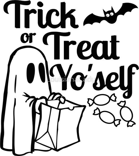 Treat Yo'self, Treat Yourself, Halloween, Trick or Treat Yourself, Trick or Treat Yo'self Treat Yo Self Sign, Trick Or Treat Stencil, Dear All Trick Or Treaters, Trick Or Treat Help Yourself Sign, Trick Or Treat Yourself, Trick Or Treat Sticker, Trick Or Treat Sign, Office Halloween, Amor Quotes