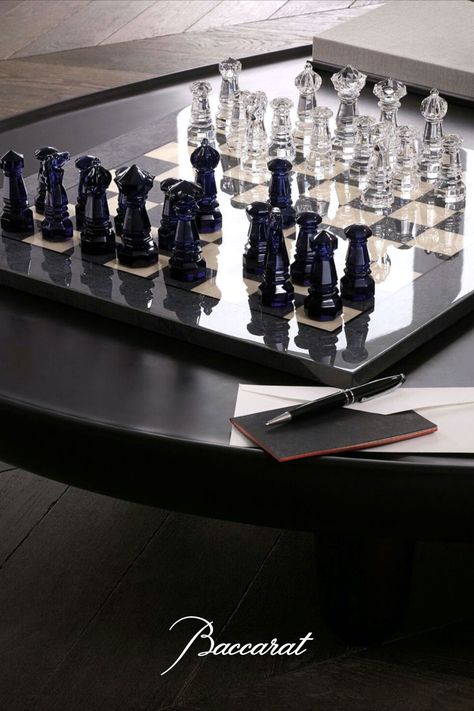 Game Tables, Baccarat Crystal, Scrabble Tiles, Chess Game, Chess Set, Furniture Design Modern, Table Games, Baccarat, Designer Furniture