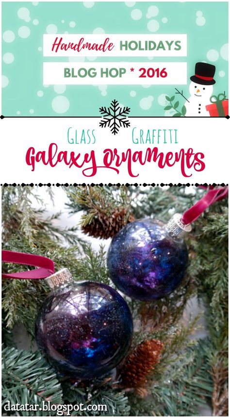 Video Tutorial - How to paint glass bulbs with Clearsnap Glass Graffiti to create galaxy Christmas ornaments that are out-of-this-world! Galaxy Christmas, How To Paint Glass, Christmas Crafts To Make And Sell, Christmas Party Crafts, Diy Galaxy, Money Gifts, Handmade Holiday Gifts, Christmas Crafts To Make, Christmas Money