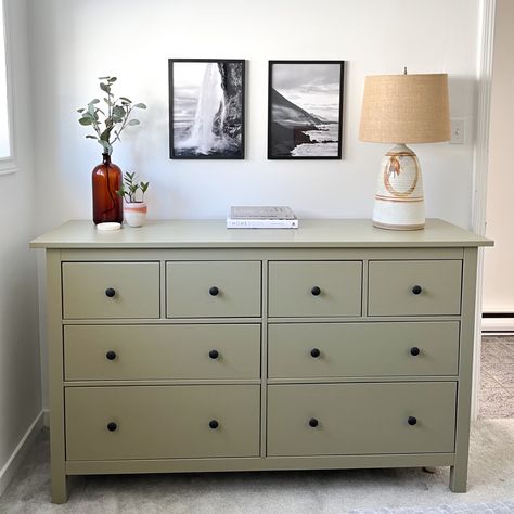 Sage Dresser, Sage Green Dresser, Sage Furniture, All In One Paint, Beyond Paint, Colorful Dresser, Green Dresser, Painted Bedroom Furniture, Painting Countertops