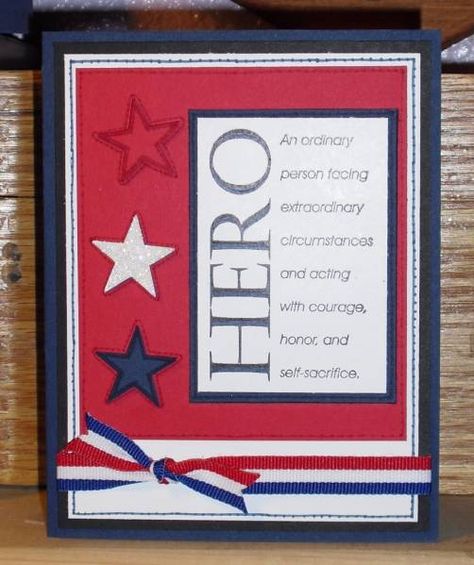 Military card - this is one of the cards I've made :) found it while cruising Pinterest tonight . Military Scrapbook, Military Crafts, Veterans Day Activities, Patriotic Cards, Blue Cards, Military Cards, Blue Card, Patriotic Crafts, Veteran’s Day