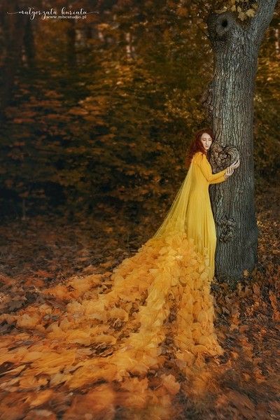 by magorzatakuriata - VIEWBUG.com Princess Photo Shoot, October Girl, Yellow Marigold, Long Flowers, Princess Photo, Fairytale Fashion, Fairytale Photography, Flower Headpiece, Fall Photoshoot