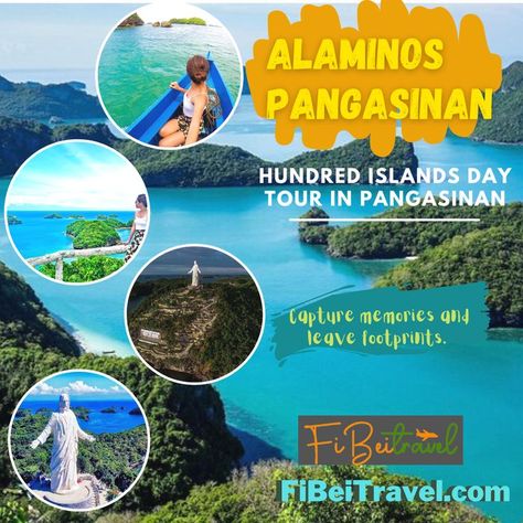 The Hundred Islands of Alaminos City is probably the most popular tourist spot in Pangasinan BOOK NOW! Visit us for more details: FiBeiTravel.com Note: We are still under the security guidelines of the properties. We follow the rules of the properties. Capture Memories, Tourist Spots, The Hundreds, Day Tours, The Rules, Philippines, Most Popular, Travel, Quick Saves