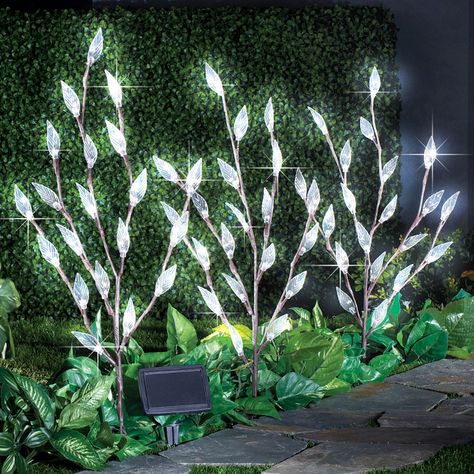 Lighted Tree Branches, Lighted Trees, Solar Garden Lights, Garden Lights, Battery Lights, Solar Powered Lights, Solar Garden, Solar Lights Garden, Outdoor Solar Lights