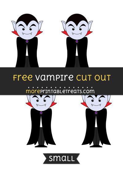 Free Vampire Cut Out - Small Size Printable Vampire Template, Vampire Craft, Vampire Sewing Pattern, Free Vampire Printables, Vampire Clipart, Vampire Images, Free Craft Templates, Free Miniature Halloween Printables 1:12, Free Download Printables