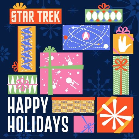 Wishing you a very happy holiday season! 🖖 | Instagram Christmas Ephemera, Happy Holiday, Very Happy, Star Trek, Happy Holidays, Holiday Season, Sci Fi, Stars, Christmas