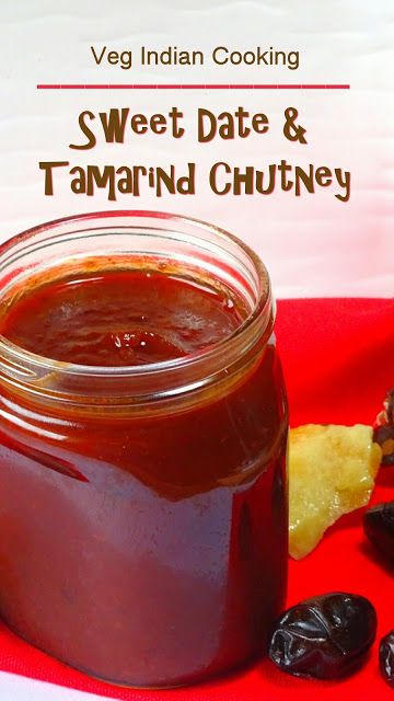 Date And Tamarind Chutney, Tamarind Chutney Indian, Date Chutney Recipes, Simple Dips, Tamarind Date Chutney, Tamarind Recipes, Date Chutney, Indian Sauces, Appam Recipe