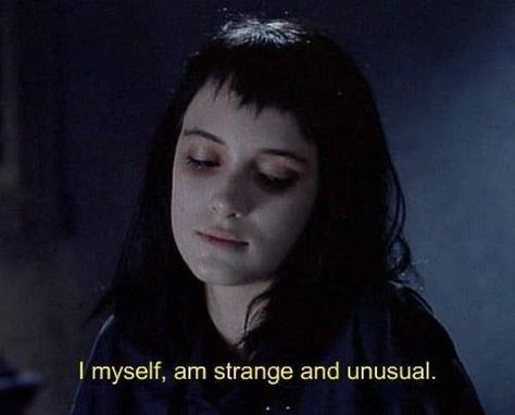 Strange And Unusual, Beetlejuice, Tim Burton, A Woman, Hair, Black