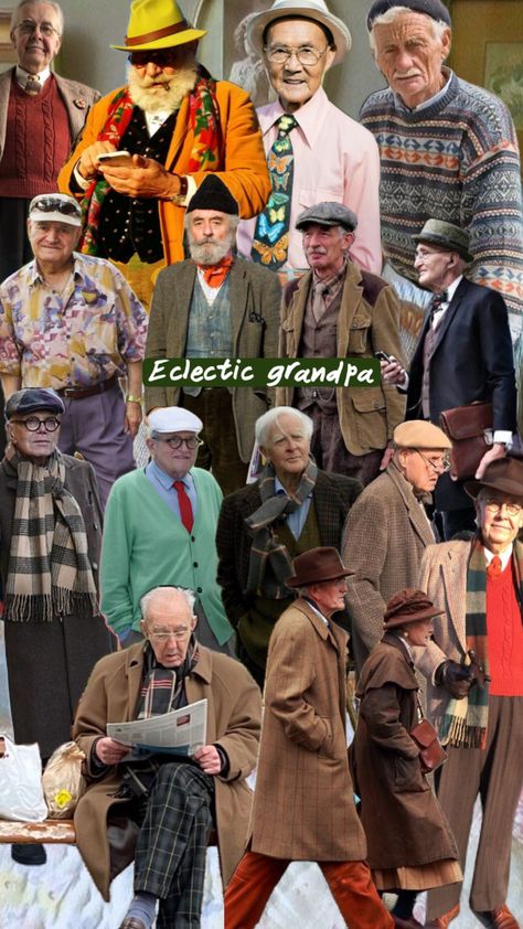 Grandpa Fashion Aesthetic, Grandpa Outfit Men, Grandpa Sweater Outfit, Butch Outfits, Grandpa Aesthetic, Grandpa Fashion, Grandpa Outfit, Guy Fits, Grandpa Style