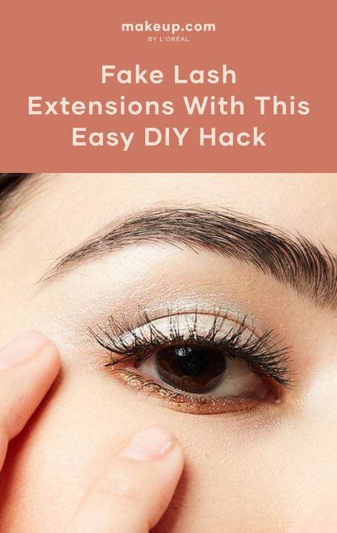 Fake Lash Extensions, Eyelash Extensions At Home, Makeup Basics, School Beauty, How To Do Eyeliner, Lash Extensions Makeup, Easy Diy Hacks, Diy Hack, Makeup Hacks Tutorials