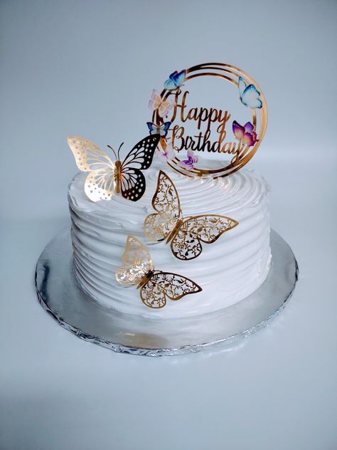 Butterfly cake Birthday Cake Butterfly, Birthday Butterfly Cake, Butterfly Happy Birthday, Birthday Cake Photos, Cake Butterfly, Beautiful Birthday Cake, Happy Birthday Cake Photo, Birthday Butterfly, Happy 18th Birthday