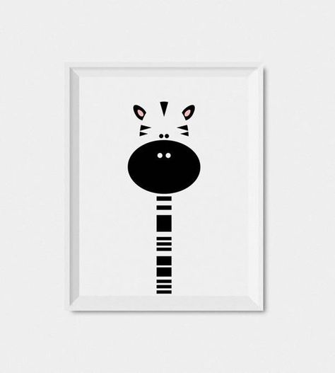 Black White Nursery, Animal Nursery Wall Art, Zebra Nursery, White Nursery Decor, Kids Art Print, Dibujos Toy Story, Night Sky Art, Monochrome Nursery, Animal Wall Art Nursery