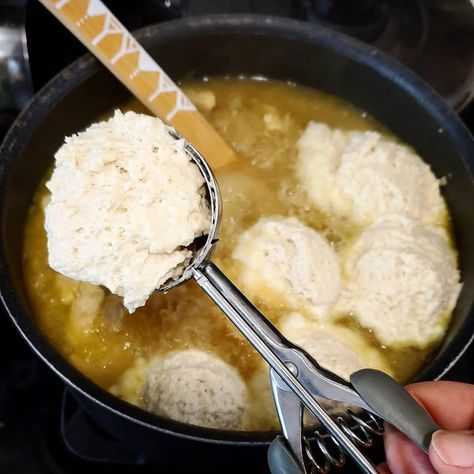 Sauerkraut Dumplings, Sauerkraut And Dumplings, Sausage Dumplings, Drop Dumplings, Paper Flower Wreaths, Sauerkraut Recipes, Fall Cooking, Vegan Comfort Food, Dumpling Recipe